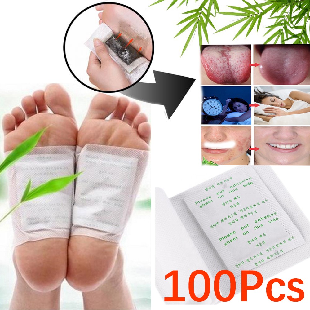 Detox Foot Patch - 100 adet/grup Detoks Ayak Yama Bambu