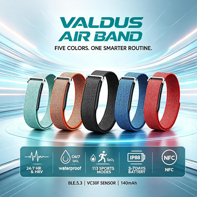 Health Wellness Bracelet - VALDUS Air Band Akıllı Bileklik Erkek