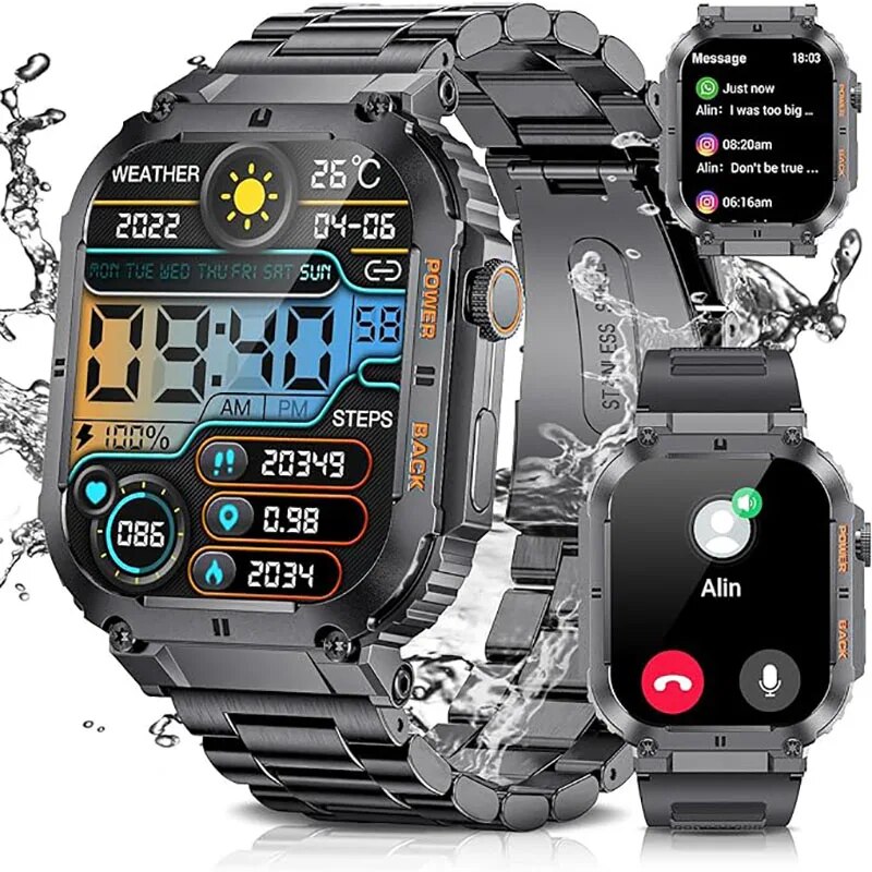 Health Wellness Bracelet - LIGE açık spor spor Smartwatch erkekler