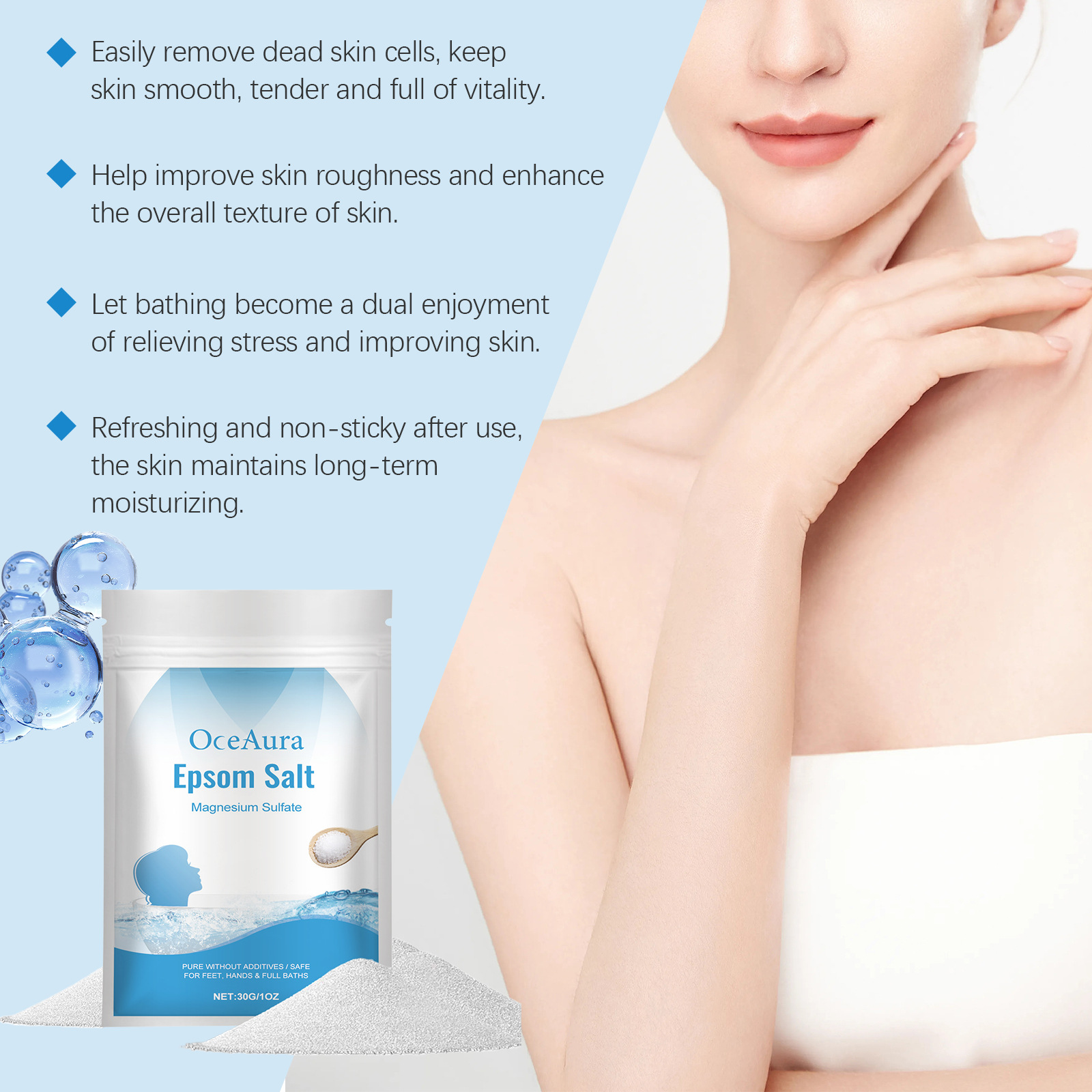 OceAura Epsom Tuzu Banyosu Str - Bath Salts Magnesium incelemesi ve fiyatı