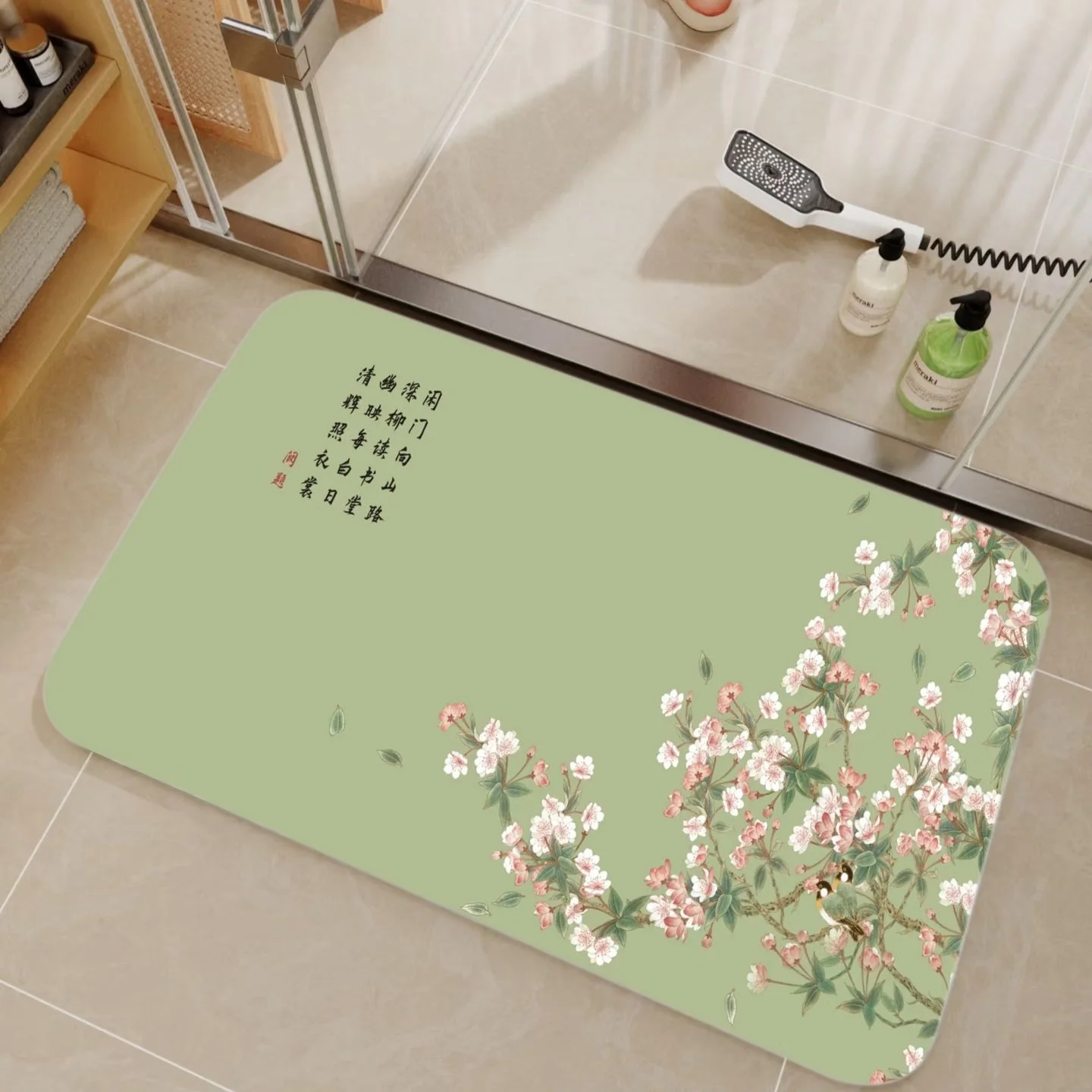 VIKAMA Bambu ve Çin Kaligrafis - Bamboo Bath Mat incelemesi ve fiyatı