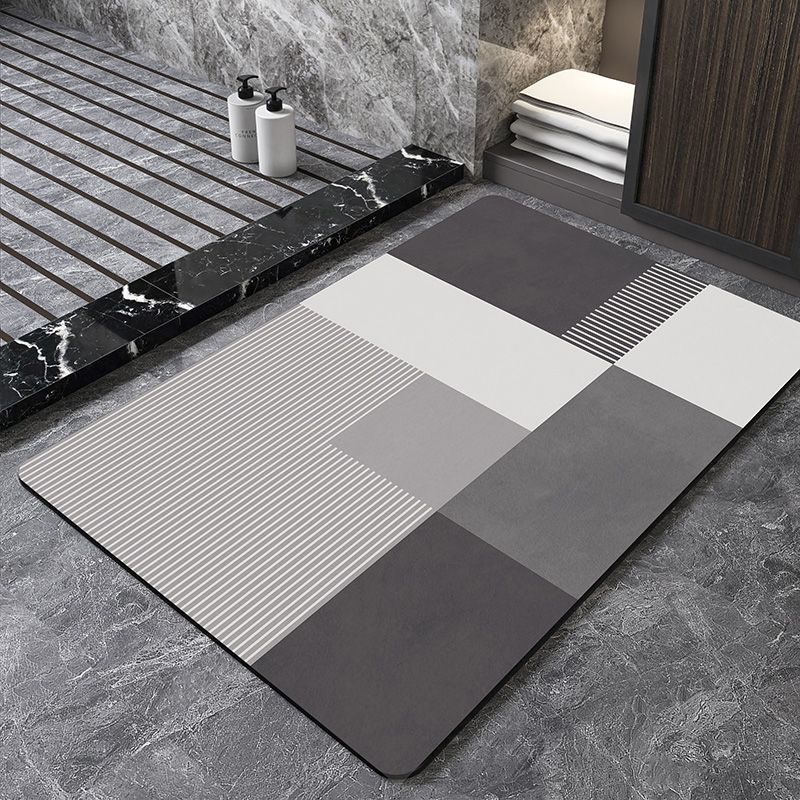 İskandinav Geometrik Diyatomit - Bamboo Bath Mat incelemesi ve fiyatı
